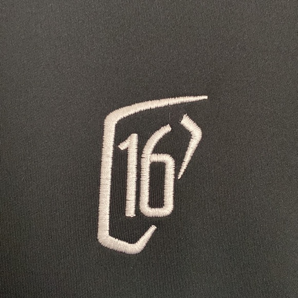 Peter Millar Perth Performance Quarter Zip Large Black TPC Scottsdale 16 - Picture 5 of 7